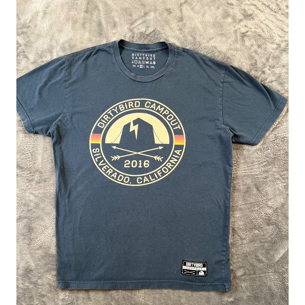 Dirtybird T Shirt Mens Medium Gray Campout 2016